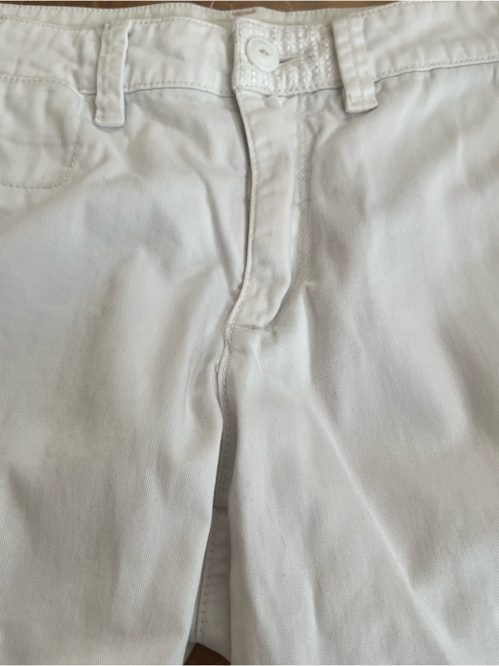 Chino Anthropologie Crisp Cotton Business Casual Crisp White High Rise Trouser - Picture 6 of 13
